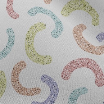 Shiny Sequins Curved Chiffon