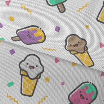 Colorful And Cute Ice Cream Waterproof Oxford