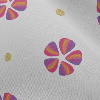 Triangular Splicing Flower Sha Chiffon