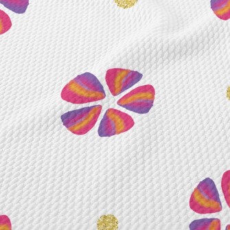 Triangular Splicing Flower Sha Birdseye Piqué