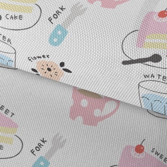 Cake Afternoon Tea Waterproof Oxford