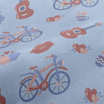 Couple In Love With Guitar Performance Linen