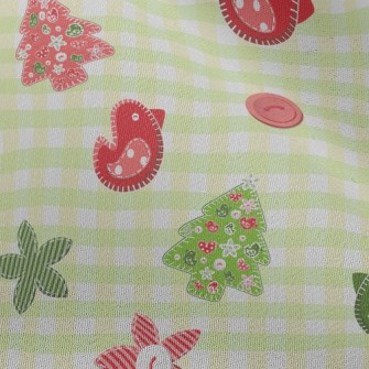 Patchwork Style Bird Chiffon