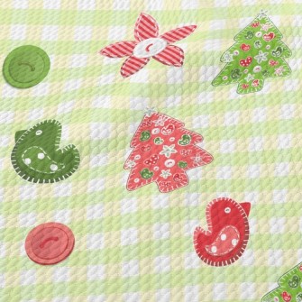 Patchwork Style Bird Birdseye Piqué