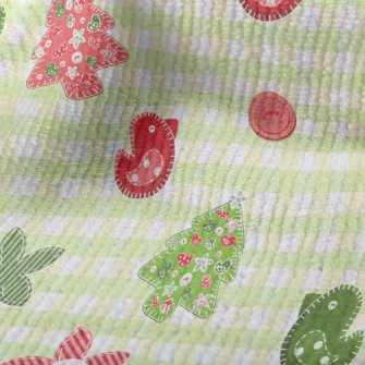 Patchwork Style Bird Terry