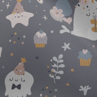 Cute Whale Holding Gift Chiffon