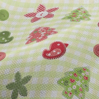 Patchwork Style Bird Performance Linen