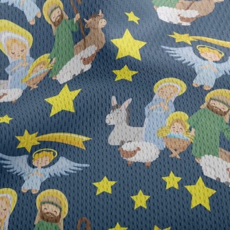 Nativity Day Athletic Mesh Flat Back