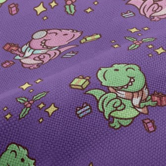 Excited Christmas Dinosaurs Performance Linen