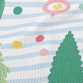 Childlike Christmas Tree Birdseye Piqué