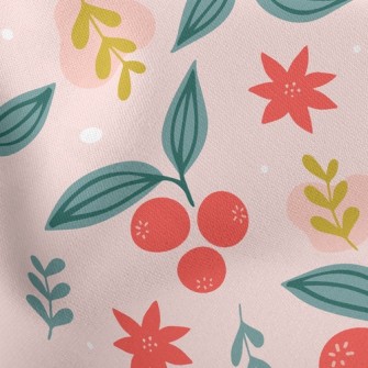 Cartoon Cherry Tree Stretch Ponte