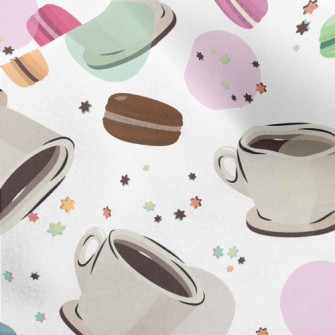 Coffee With Macarons Micro Fleece