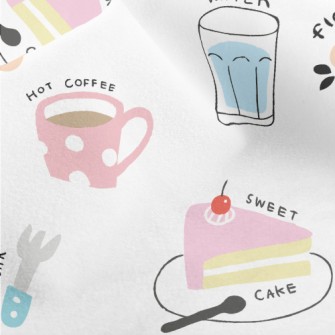 Cake Afternoon Tea Micro Fleece
