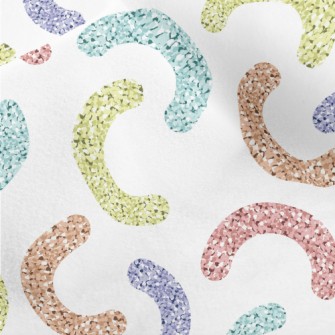Shiny Sequins Curved Micro Fleece