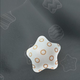 3D Golden Stars Micro Fleece