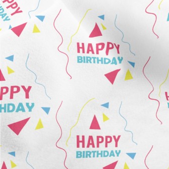 Happy Happy Birthday Micro Fleece