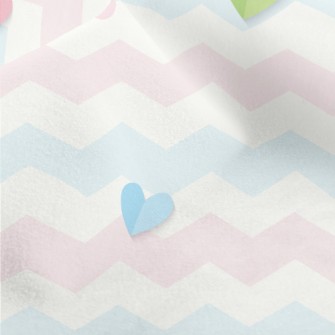 Soft Wavy Heart Micro Fleece