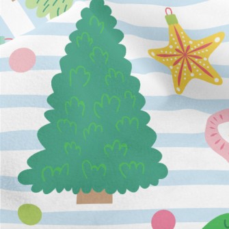 Childlike Christmas Tree Micro Fleece