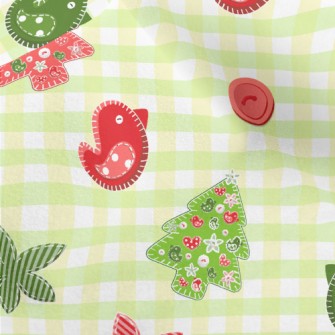 Patchwork Style Bird Micro Fleece