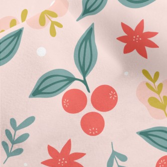 Cartoon Cherry Tree Micro Fleece