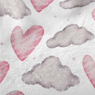Wave Love Dot Cloud Minky