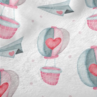 Paper Airplane Hot Air Balloon Minky