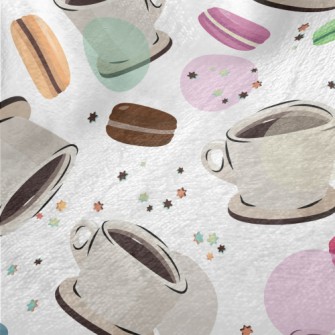 Coffee With Macarons Minky