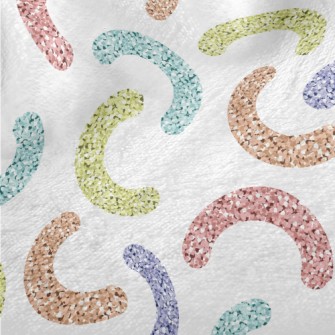 Shiny Sequins Curved Minky