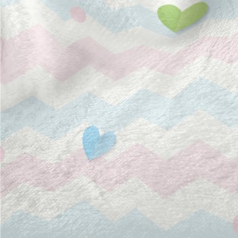 Soft Wavy Heart Minky