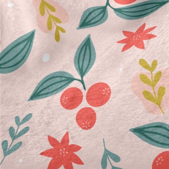 Cartoon Cherry Tree Minky