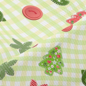 Patchwork Style Bird Piqué