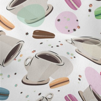 Coffee With Macarons Lightweight Performance Linen