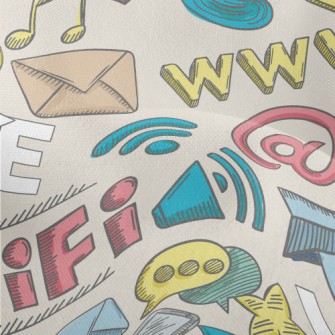 Internet Symbol Lightweight Performance Linen