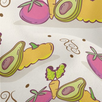 Fruit And Vegetable Arranging  Lightweight Performance Linen