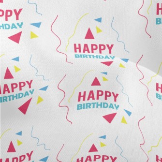 Happy Happy Birthday Lightweight Performance Linen