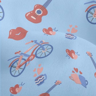 Couple In Love With Guitar Lightweight Performance Linen