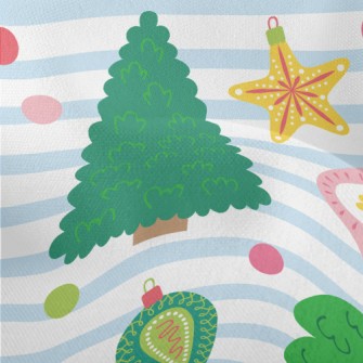 Childlike Christmas Tree Lightweight Performance Linen