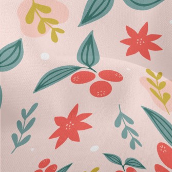 Cartoon Cherry Tree Lightweight Performance Linen