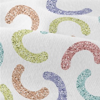 Shiny Sequins Curved Modern Jersey