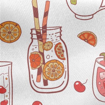 Cooling Fruit Tea Jersey Backed Fleece