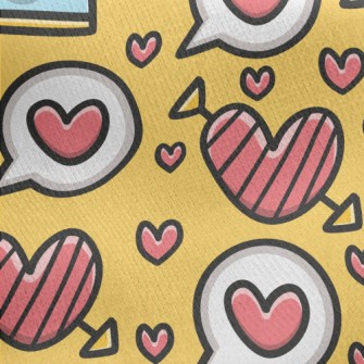 Dialog Heart Jersey Backed Fleece