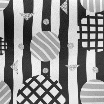 Simple Geometric Figure Jersey Backed Fleece