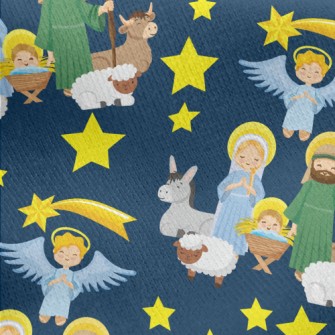 Nativity Day Jersey Backed Fleece