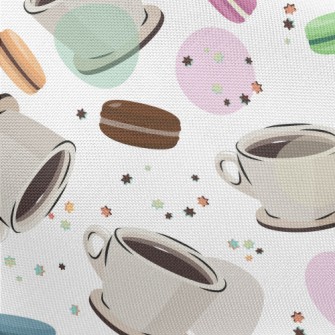 Coffee With Macarons Pongee