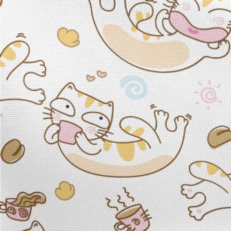Funny Expression Cat Pongee