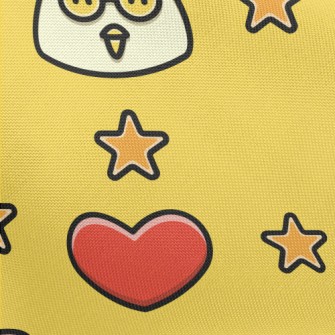 Smiling Glasses Cock Pongee