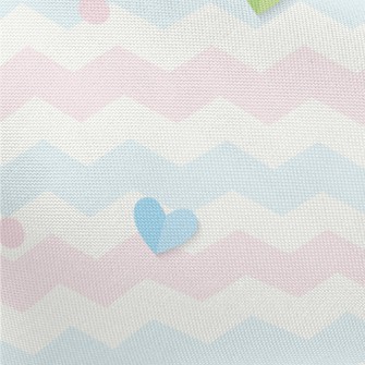 Soft Wavy Heart Pongee