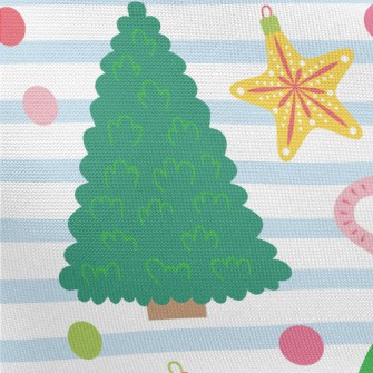 Childlike Christmas Tree Pongee