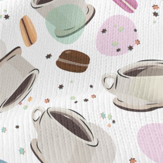 Coffee With Macarons Stretch Jersey
