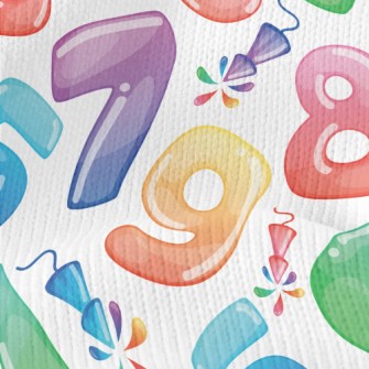 Colorful Balloon Numbers Stretch Jersey